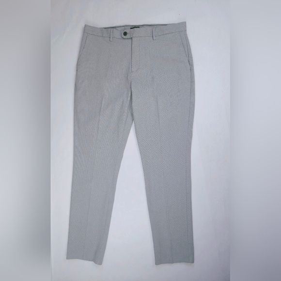 Banana Republic Other - Banana Republic Grey Chevron Slim Tapered Fit Dress Pants 35x34 NWT